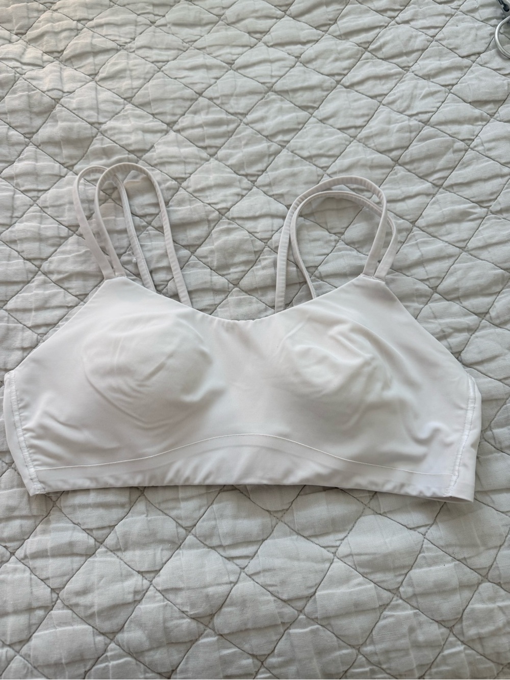 lululemon athletica White Double-Strap Sports Bralette